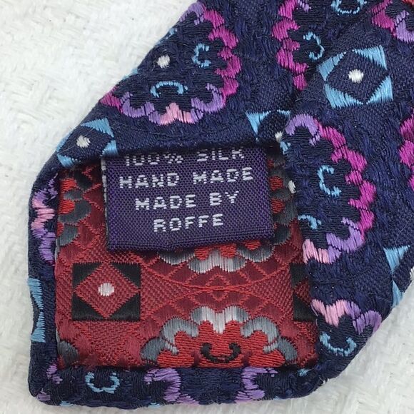 Beau Brummel Soho Hand Made 100% Silk Neck Tie - Picture 8 of 8